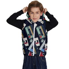 Abstract Case Kids  Stylish Hooded Puffer Vest