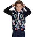 Abstract Case Kids  Stylish Hooded Puffer Vest View1