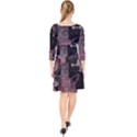 Aesthetic , Aesthetic, Dark Quarter Sleeve Front Wrap Dress View2