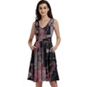 Aesthetic , Aesthetic, Dark Sleeveless V-Neck Skater Dress with Pockets View1