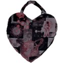 Aesthetic , Aesthetic, Dark Giant Heart Shaped Tote View1