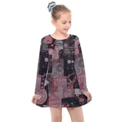 Aesthetic , Aesthetic, Dark Kids  Long Sleeve Dress
