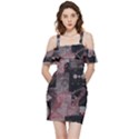 Aesthetic , Aesthetic, Dark Shoulder Frill Bodycon Summer Dress View3