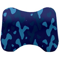 Blue Camouflage Pattern Head Support Cushion