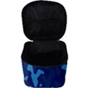 Blue Camouflage Pattern Make Up Travel Bag (Big) View3