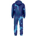 Blue Camouflage Pattern Hooded Jumpsuit (Men) View2