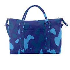 Blue Camouflage Pattern Carry-on Travel Shoulder Bag
