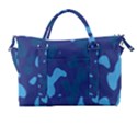 Blue Camouflage Pattern Carry-on Travel Shoulder Bag View1
