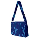 Blue Camouflage Pattern Full Print Messenger Bag (M) View2