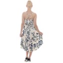 Blue Vintage Background High-Low Halter Chiffon Dress  View2