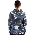 Blue Winter Camouflage, Military Camouflage Women s Zipper Hoodie View2