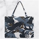 Blue Winter Camouflage, Military Camouflage Zipper Medium Tote Bag View1