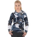 Blue Winter Camouflage, Military Camouflage Women s Overhead Hoodie View1