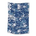 Blue, Camouflage, Cool, Navy, New, Pattern Small Tapestry View1