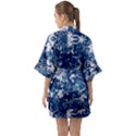 Blue, Camouflage, Cool, Navy, New, Pattern Half Sleeve Satin Kimono  View2
