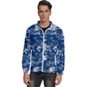Blue, Camouflage, Cool, Navy, New, Pattern Men s High Neck Windbreaker View1