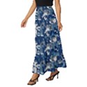 Blue, Camouflage, Cool, Navy, New, Pattern Tiered Ruffle Maxi Skirt View2