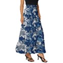Blue, Camouflage, Cool, Navy, New, Pattern Tiered Ruffle Maxi Skirt View3