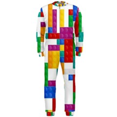 Colorful Bricks, Bricks, Colorful Onepiece Jumpsuit (men)
