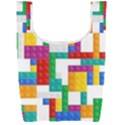 Colorful Bricks, Bricks, Colorful Foldable Shopping Bag View2