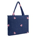Corazones, Blue, Pattern Zipper Medium Tote Bag View2