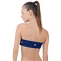 Corazones, Blue, Pattern Classic Bandeau Bikini Top  View2