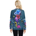 Falling Flowers, Art, Coffee Cup Hidden Pocket Sweatshirt View2