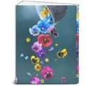 Falling Flowers, Art, Coffee Cup 7  x 9  Hardcover Notebook View2