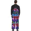 Falling Flowers, Art, Coffee Cup Men s Front Zip Ski And Snowboard Bib Pants View4
