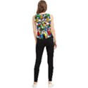 Falling Lego Bricks, Desenho, Fall, Games V-Neck Cropped Tank Top View2