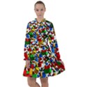 Falling Lego Bricks, Desenho, Fall, Games All Frills Dress View1