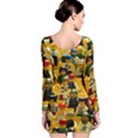 Lego People, Games Long Sleeve Velvet Bodycon Dress View2
