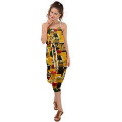 Lego People, Games Waist Tie Cover Up Chiffon Dress
