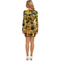 Lego People, Games Long Sleeve Square Neck Bodycon Velvet Dress View4