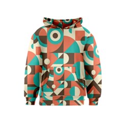 Retro Colorful Background, Retro Abstraction Kids  Pullover Hoodie