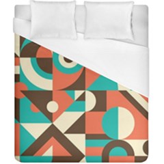 Retro Colorful Background, Retro Abstraction Duvet Cover (california King Size)