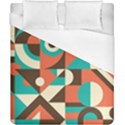 Retro Colorful Background, Retro Abstraction Duvet Cover (California King Size) View1