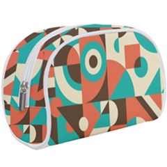 Retro Colorful Background, Retro Abstraction Make Up Case (large)