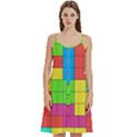 Tetris , Games, Rainbow Women s Spaghetti Strap Pullover Cami Dress View1