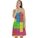 Tetris , Games, Rainbow Women s Spaghetti Strap Pullover Cami Dress View2