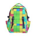 Tetris , Games, Rainbow Carry-on Double Buckle Travel Backpack View1