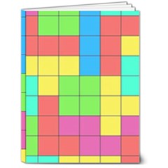 Tetris , Games, Rainbow 6  X 8  Hardcover Notebook