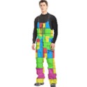 Tetris , Games, Rainbow Men s Front Zip Ski And Snowboard Bib Pants View2