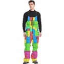 Tetris , Games, Rainbow Men s Front Zip Ski And Snowboard Bib Pants View3