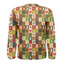 Template Christmas Pattern Men s Long Sleeve T-Shirt View2
