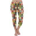 Template Christmas Pattern Capri Winter Leggings  View1