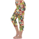 Template Christmas Pattern Capri Winter Leggings  View2