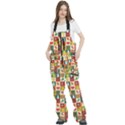Template Christmas Pattern Women s Front Zip Ski And Snowboard Bib Pants View2