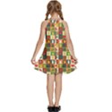 Template Christmas Pattern Kids  Halter Collar Waist Tie Chiffon Dress View4