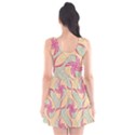 Abstract Pattern Design Scrapbooking Scoop Neck Skater Dress View2